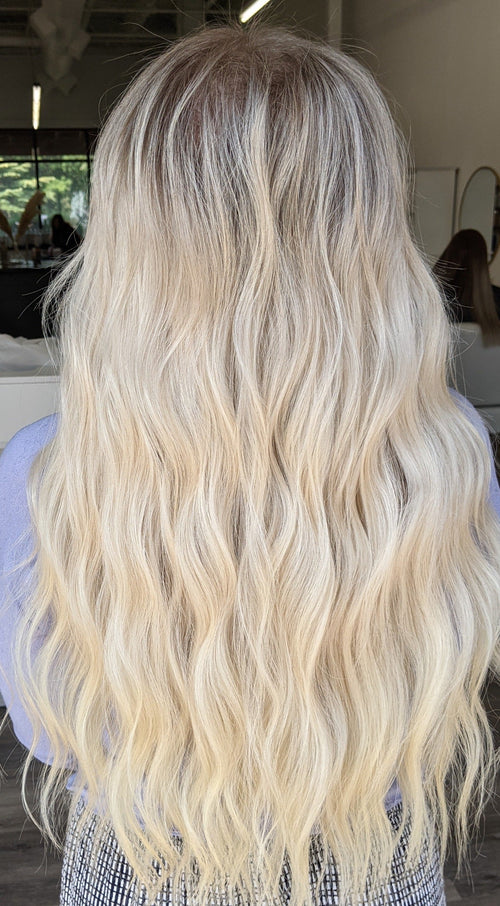 Rooted Champagne Beach Machine Weft Extensions